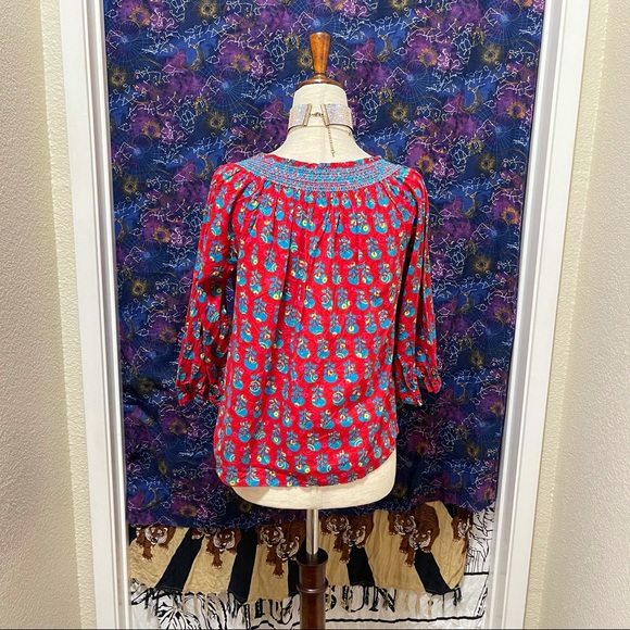 π Lovely bohemian vibrant top - Picture 6 of 12